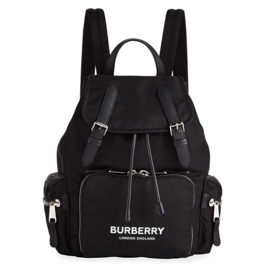 Burberry Nylon Medium Drawstring Backpack - image 1
